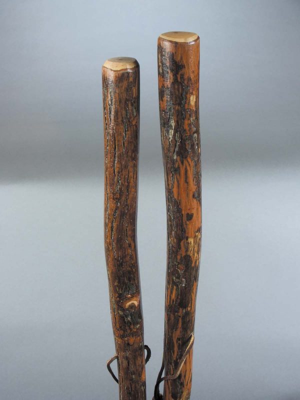 HICKORY WALK STICK W/RUBBR TIP